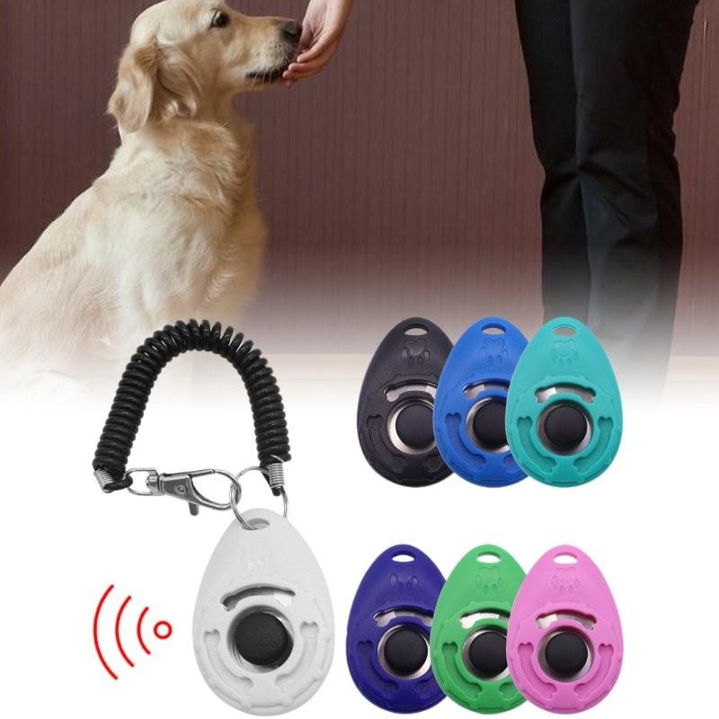 Hochwertiger Plastik Hunde Trainingsklicker Haustier Trainingsgerät In Weiß Schwarz Pink Blau Tiefblau Grün Und See Blau