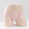 Men Hole In Front Thongs Lingerie Men'S Bulge Enhancing Thong G-String Underwear Pouch Mesh See Through Underwear Hollow Panties