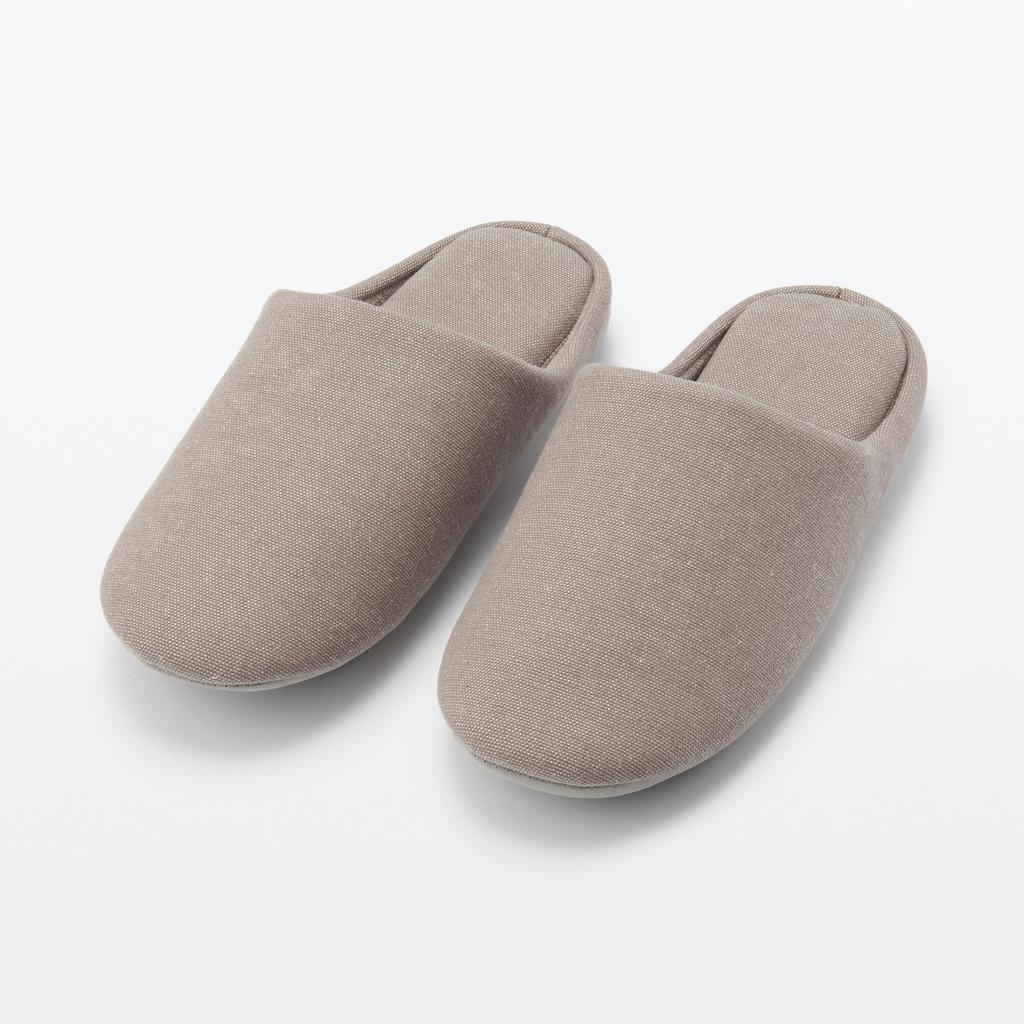 MUJI Washable Cushion XXL Light 76411291 Slippers, (Sizes 28.5-30cm), Brown,