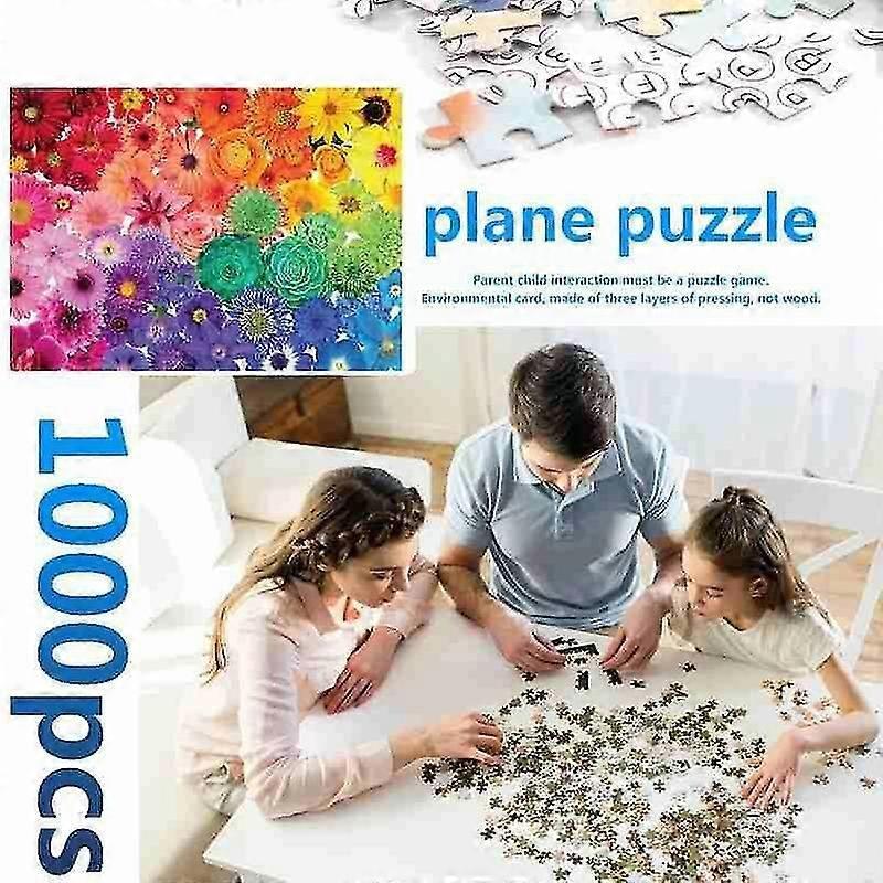 Adult Children Puzzle 1000 Piece Household Plants Flower Large Landscape Puzzles For Adults Educational Toy
