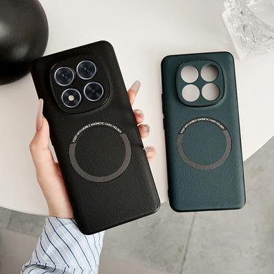 Pro Xiaomi Redmi Note 14 Pro Plus Pouzdro PU Kůže Bezdrátové Nabíjení Ochranný Zadní Kryt Pouzdro Pro Redmi Note 14 14pro Kryt