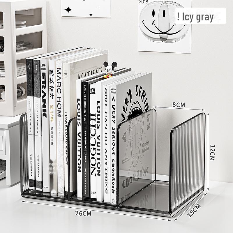 Акриловый настольный держатель для ручек и книжная полка Single Piece