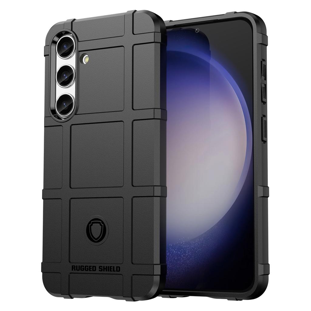 Square Grid Texture Shell for Samsung Galaxy S24 Flexible TPU Phone Case