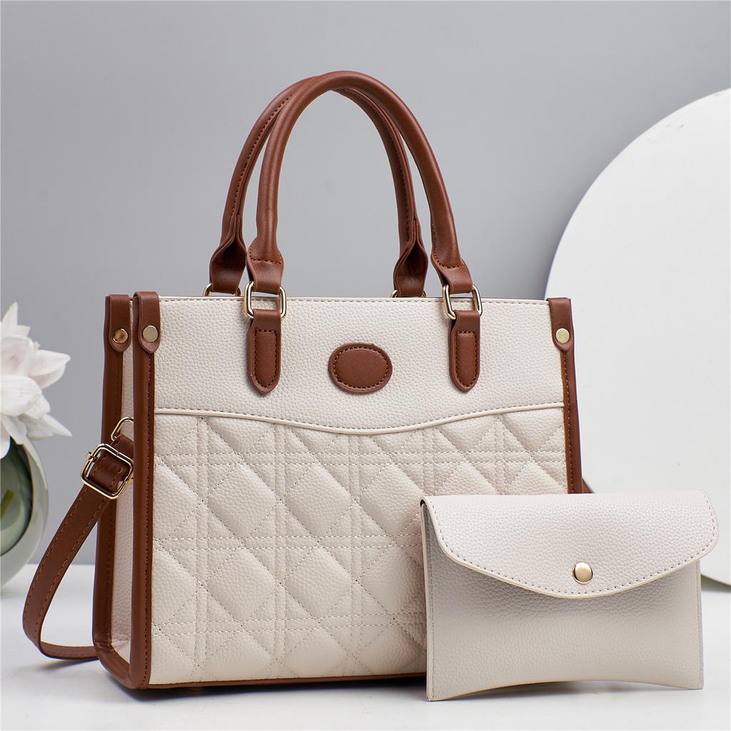 Women's Handbag Tote Large Capacity Crossbody Shoulder Bag with Small Clutch Purse Wallet, Female Top-handle Bags