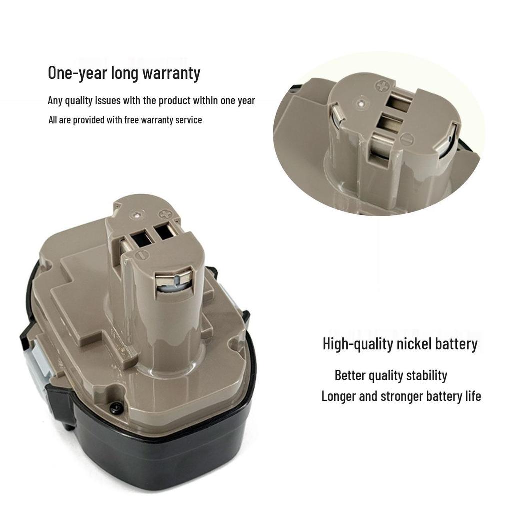 Compatible with Makita 18V Batteries: Replaces Makita 18V 3.0Ah Ni-Cd Batteries 1822, 1823, 1834.