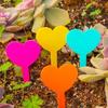 100PCS Heart Shaped Plant Labels Tags Waterproof Nursery Markers  Garden Flower Pots