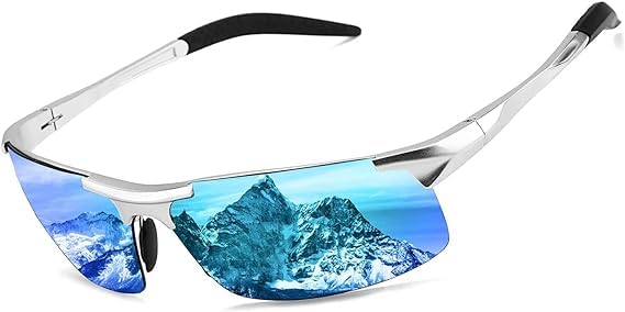 NXXHEYIN Sports UV400 Titanium for Gift Men's Sunglasses, Ultra-Lightweight, Protection, Alloy, Fishing, Running, Cycling, Baseball, Golf, Running,