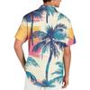 Hawaiian Print - Men's Casual Short Sleeved Shirt