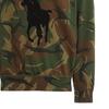 Polo Ralph Lauren Bluza męska z długim rękawem z okrągłym dekoltem i aplikacją z dużym logo konia, kamuflażowa 710795602-001