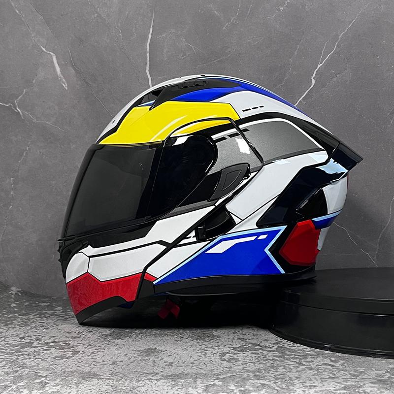 Motorcycle helmets Double Visors Modular Flip Up helmet DOT approved Full face casque moto racing Motocross helmet DOT