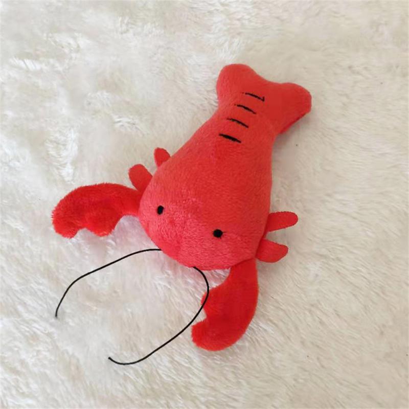 Dog Toy Plush Pet Toy Puppy Crayfish Type Voice Doll Anti-Bite Interactive Training Toys for Dogs Pet Supplies Dog