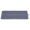 Silicone Dish Drying Mat Food Grade Silicone High Temperature Resistance Grey Dish Drainer Pad for Kitchen