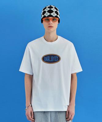 UNALLOYED Oval Logo T-Shirt / White