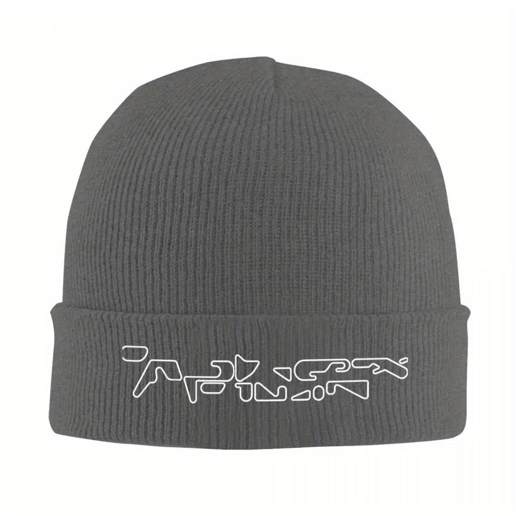 Aphex Twin Logo Bonnet Hats Knitting Hat Unisex Women Cool Thermal Elastic Beanie Hats Autumn Winter Outdoor Design Cap