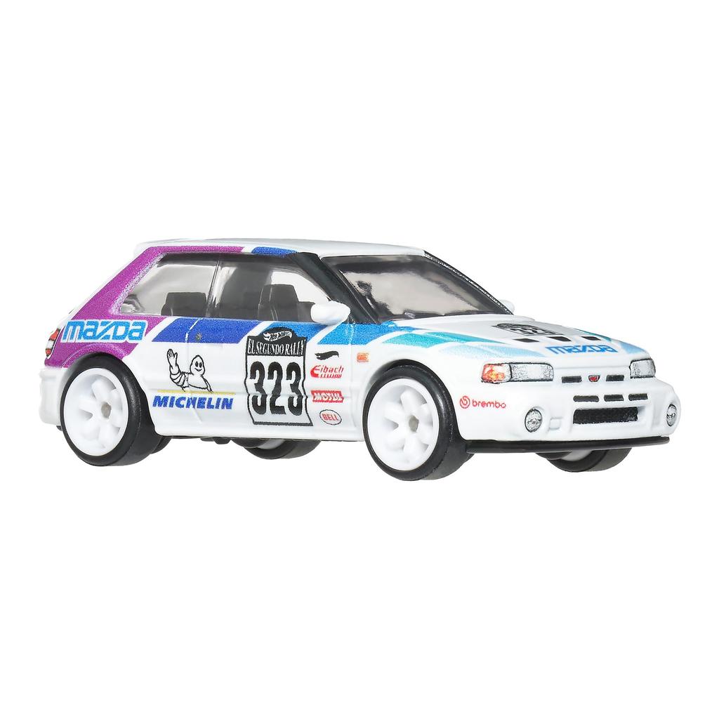 Hot Wheels Car Culture Modern Classics Mazda 323 GTR Vehicle Toy Diecast Car White JKF17 (Ages 3+)