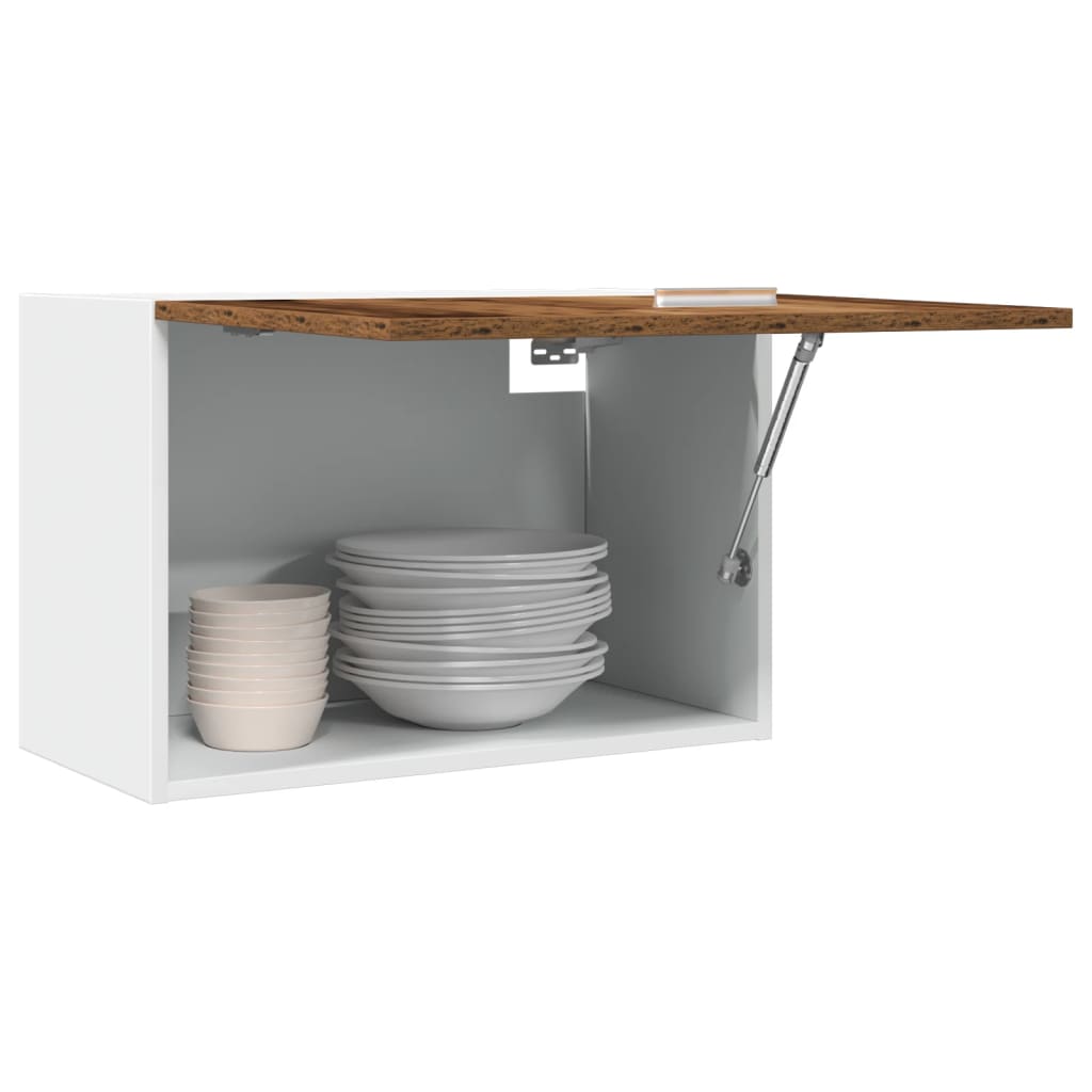 Lyon Wall Mounted Cabinet Rustic Wood Look 60 x 31 x 40 cm Engineered Wood