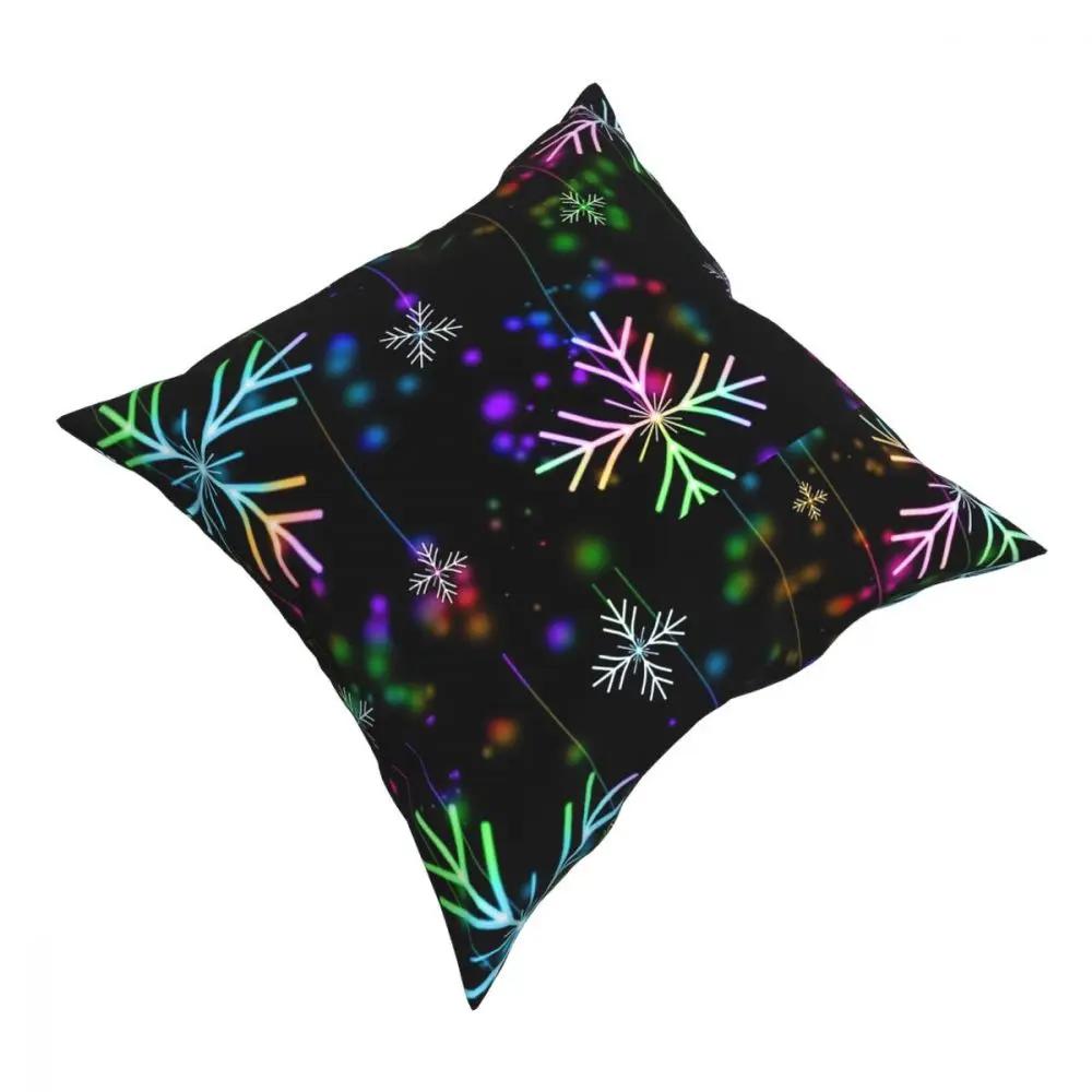 Santa Claus Christmas Patterns Square Pillow Case Polyester Cushions for Sofa Creative Cushion Covers