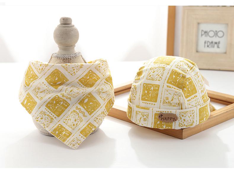 Infant Pirate Hat & Bib Set for 0-6 Months - Unisex Spring/Autumn Style