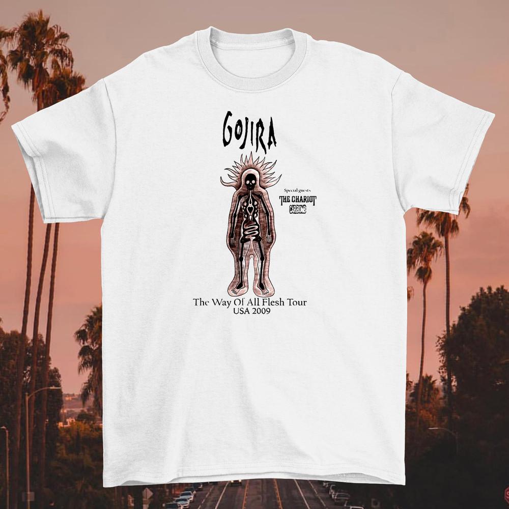 Gojira The Way Of All Flesh Tour Rare Cotton White Unisex S234XL TShirt CC131 Unisex T-Shirt S