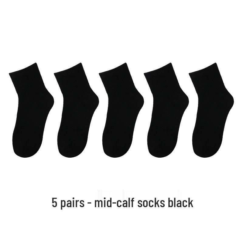 Unisex Ankle & Mid-Calf Sports Socks - Solid Colors for All Seasons