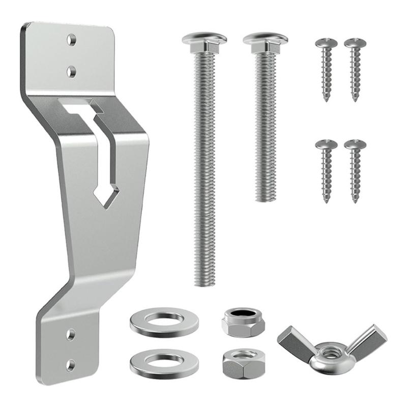 

Enclosed Trailer Wall Mounted Spare Tire Carriers, Easy Installation Wheel Bracket Storage Solution For Utility Vehicles 1 серебряный