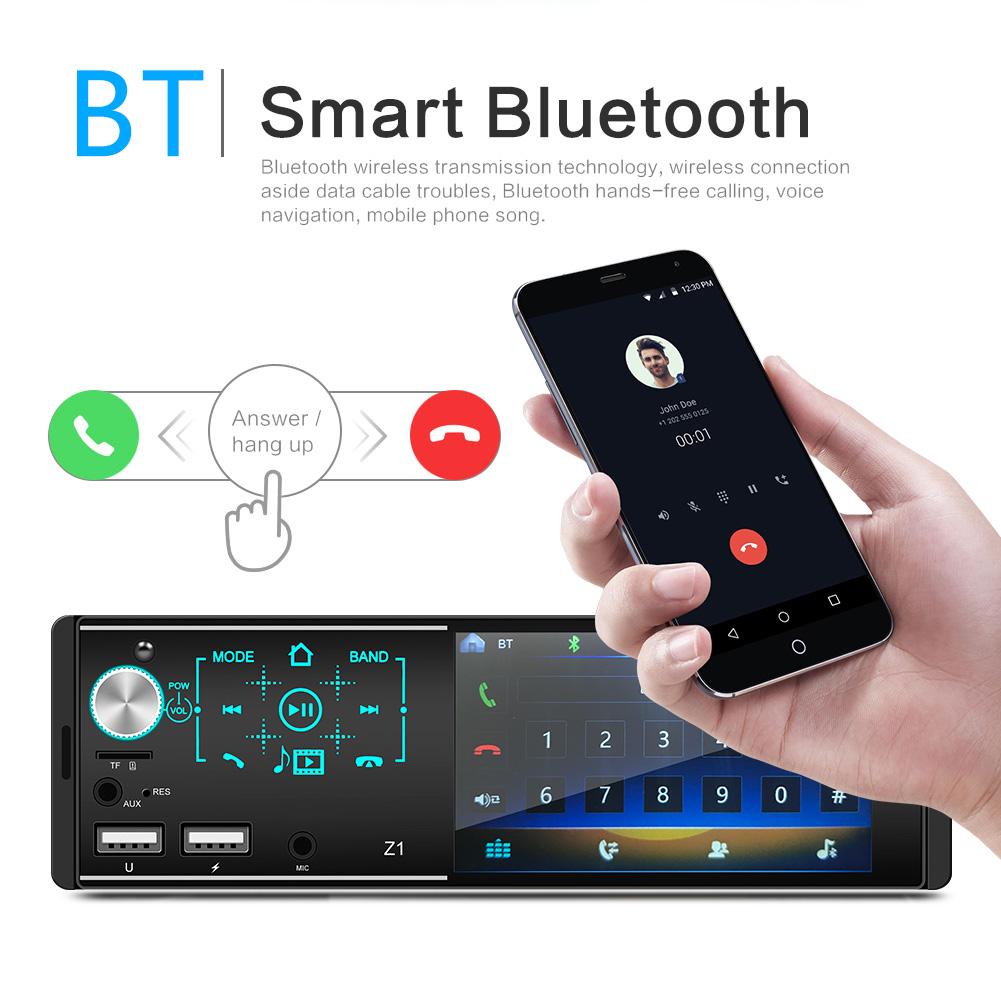 1DIN Touchscreen Dual USB Auto Bluetooth MP5 Player Bunte Lichter Karte U-Disk Radio Integriertes Gerät