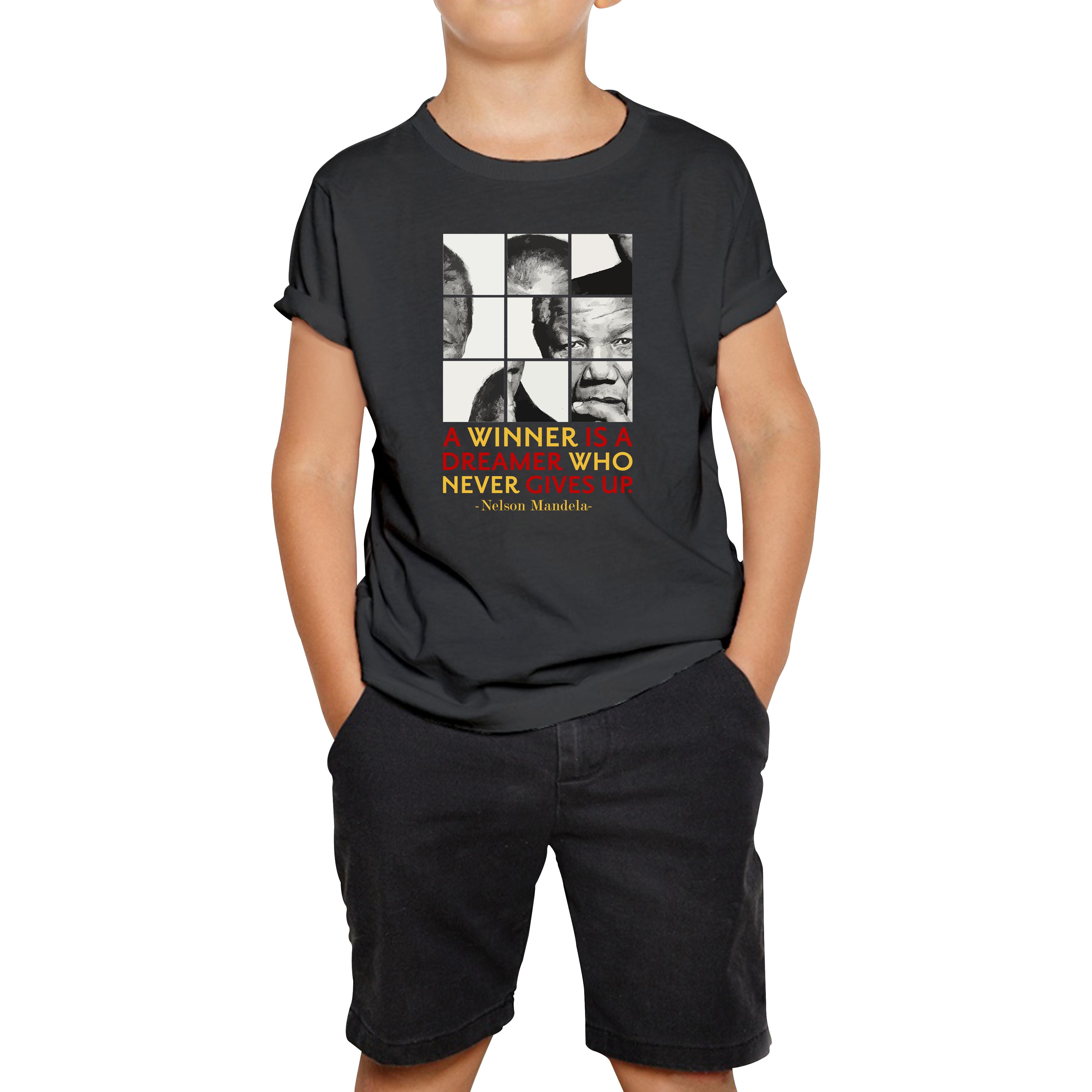 Nelson Mandela Kids T Shirt 140