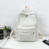 Schoolbag New Solid Color Versatile Backpack Leisure Travel Commuter Backpack Large Capacity Lightweight Student School Bag