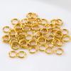 100-200pcs/lot 3/4/5/6/7/8/10mm Stainless Steel Gold Plated Jump Ring Connector for Diy Jewelry Making Accessories Wholesale