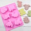 2 Pack Chinese Zodiac Silicone Soap Mold Animal Baking Mould Chocolate Kitchen Accessories Moldes De Silicona Para Jabones Pig