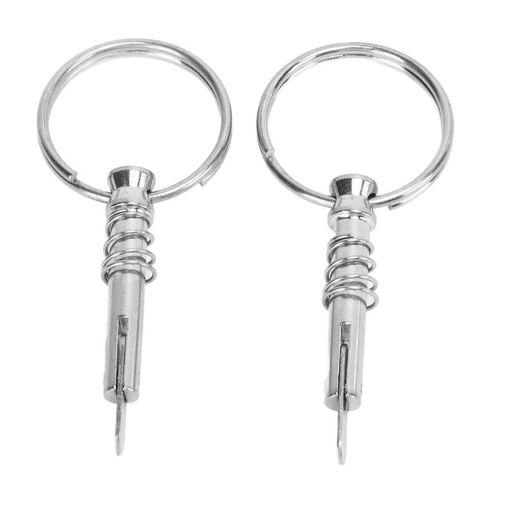 2PCS 316 Stainless Steel Quick Release Pin Corrosion Resistant Bimini Top Pin for Ship Building