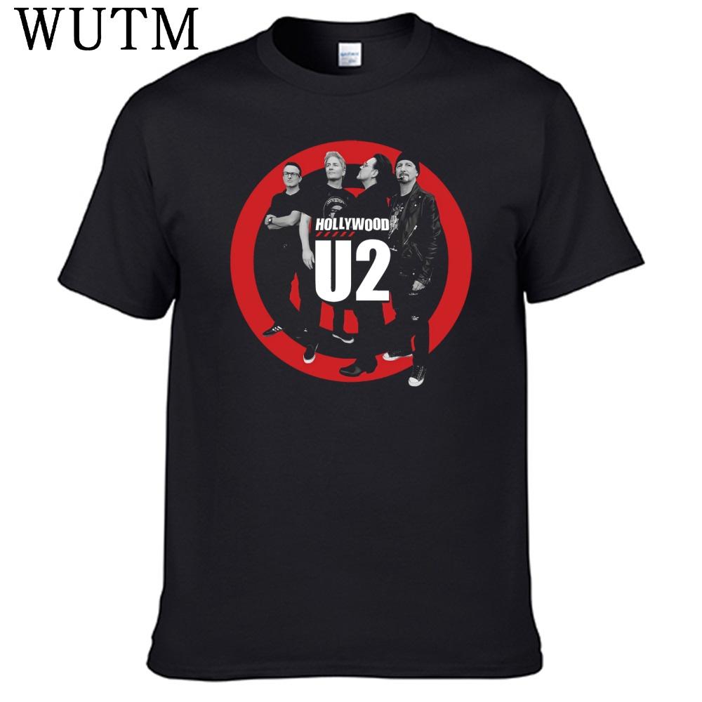 Rock Band U2 Tshirt 100 Cotton Men Shirt