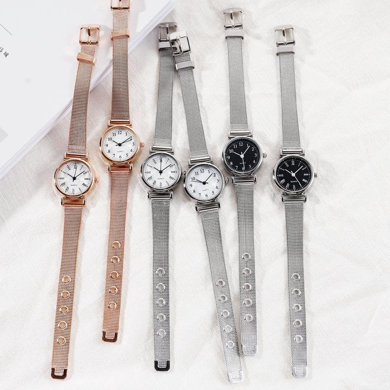 Watch Female Student Simple Small Dial Retro Mesh Belt Versatile Girls Mori Casual Quartz Watch