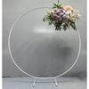 Round Balloon Arch Stand for Outdoor Wedding Celebrations - Wrought Iron Ring Decoration in Stock