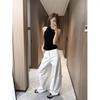 2026 Spring/Autumn Plus Size Women's American Hot Girl Cargo Pants - Casual, Loose, Versatile Wide-Leg Style