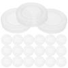 30Pcs Strong Seal Leak-Proof Replacement Bottle Caps Pe Material Reusable for Glass Jars Milk Bottles Pudding Containers Daily