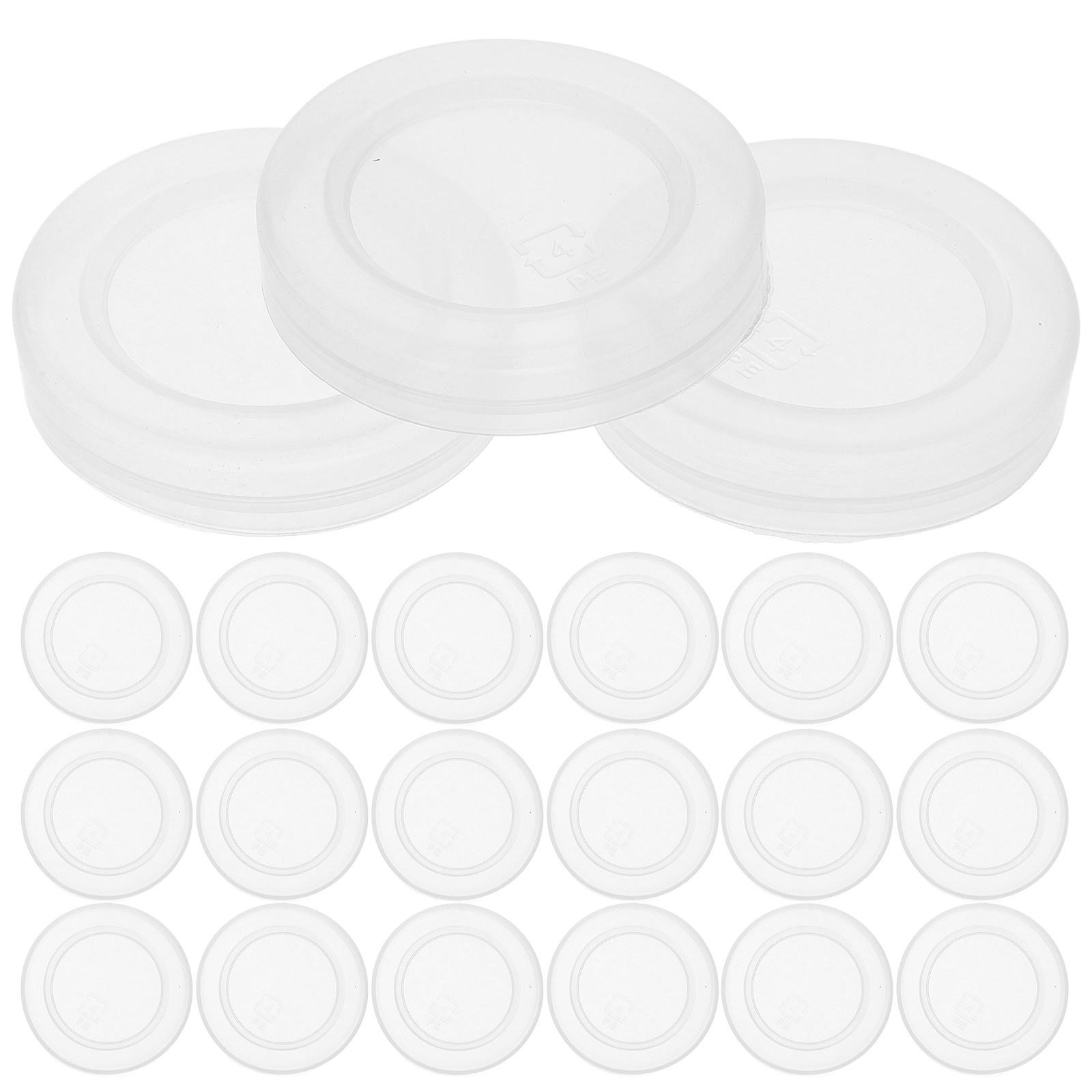 

30Pcs Strong Seal Leak-Proof Replacement Bottle Caps Pe Material Reusable for Glass Jars Milk Bottles Pudding Containers Daily 5.3X5.3X1CM
