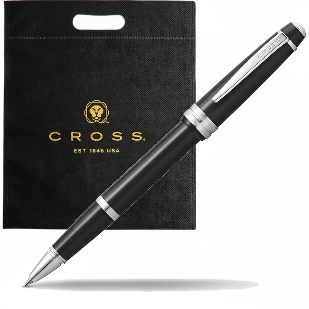 CROSS Bailey Light Rollerball Pen Ballpoint Promotion Gift Gift Box Shopping Bag Included Black (Water-based Pen) AT0745-1 - - & -