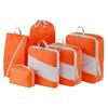 6-Piece Set Compression Feature Travel Organizer Cubes Space-Saving Organizer  Suitcase Packing