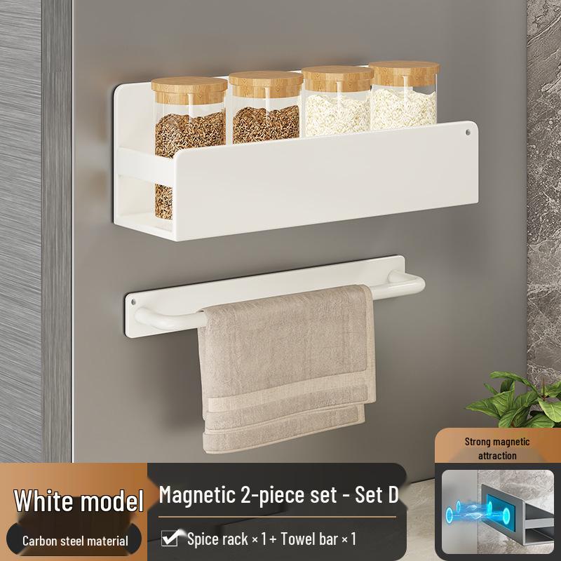 Magnetic Wall-mounted Kitchen Storage & Spice Rack