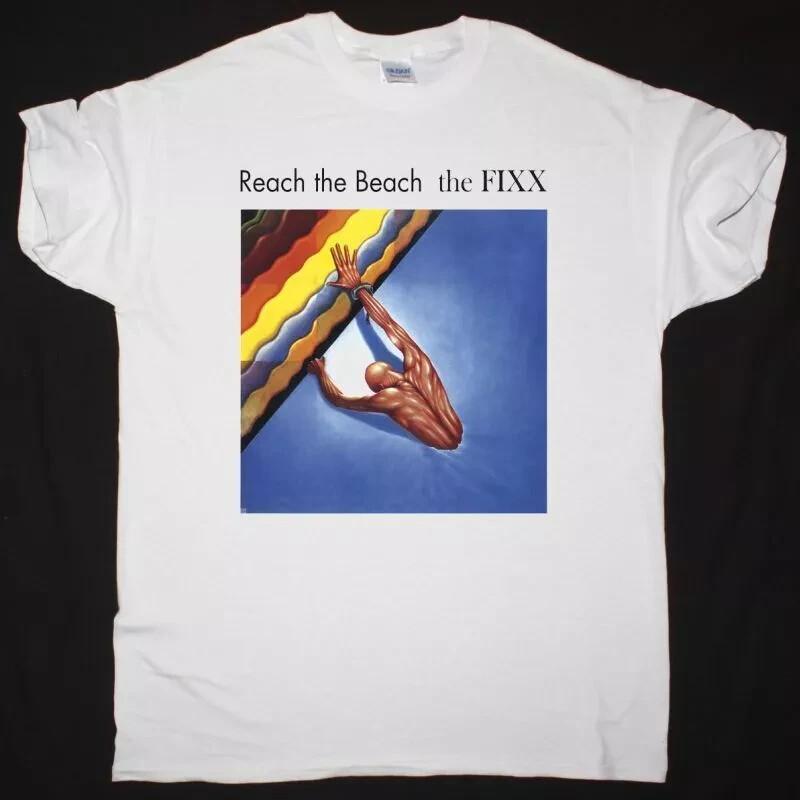 THE FIXX REACH THE BEACH NEW WHITE T-SHIRT Unisex T-Shirt L