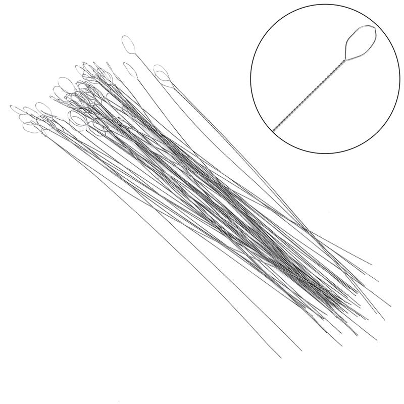 2ks 0,3-0,7 mm jehla z nerezové oceli na výrobu šperků s náušnicí na náhrdelník