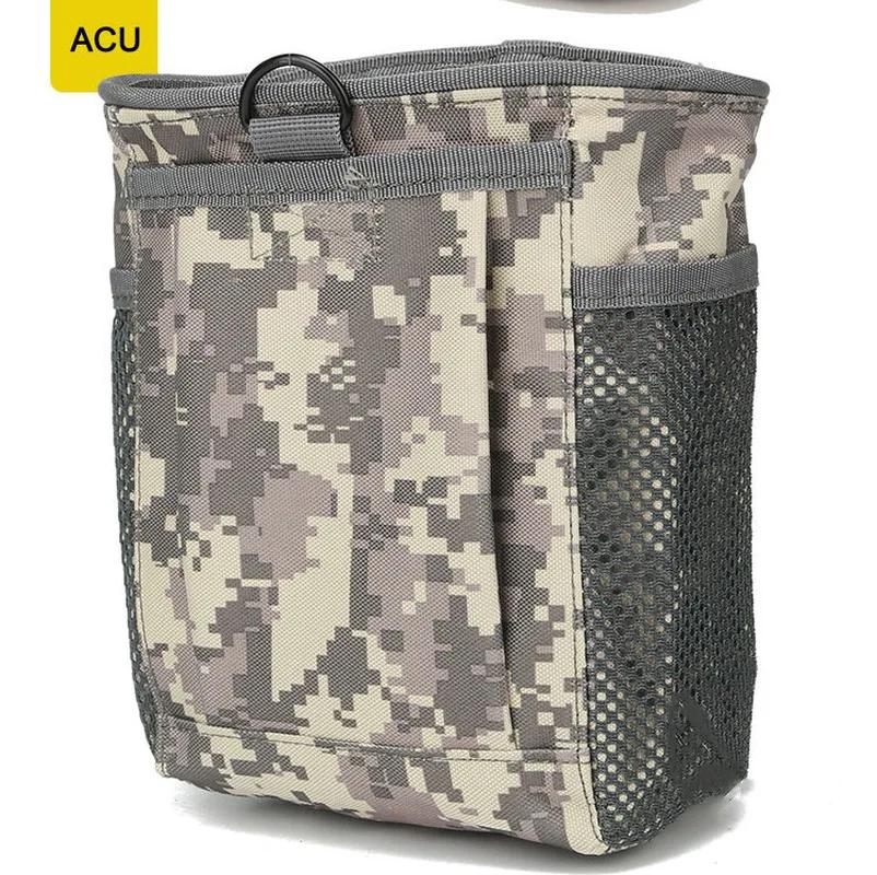 Tactical Molle Dump Pouch Drastring Ammo Bag Adjustable Universal Holster Bag Holster Bag for Airsoft Paintball Hunting Gear