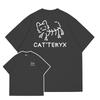 ZX The Original Cat and Dog Tshirt for Summer Men and Women Cute Cat Loose Shortsleeved Clothes Different Shortsleeved