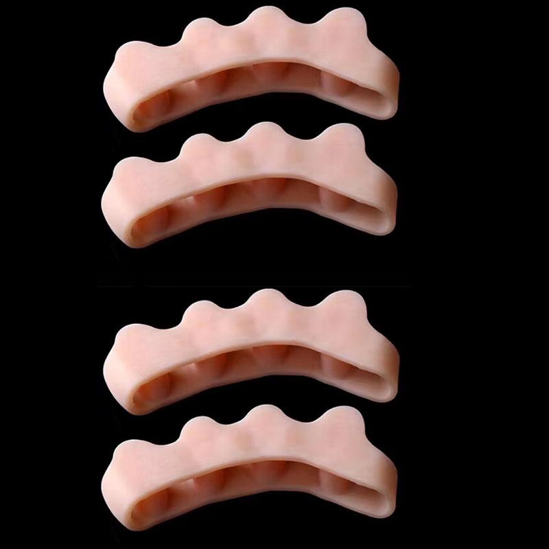 2Pc Silicone Toe Separator Fingers Feet Toe Spreader Hallux Valgus Bunion Corrector Toe Straightener Corrector Finger Separators