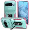 For Google Pixel 9/Pixel 9 Pro Kickstand Case TPU+PC Phone Cover Support Magnetic Car Mount