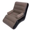 Inflatable Sofa Ergonomic S Shaped Portable Soft Flocking   Blow Up Couch for Home Travel  