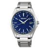 Seiko Watch Seiko Selection Titanium Solar Radio World Time SBTM289 Silver/Blue 1pc