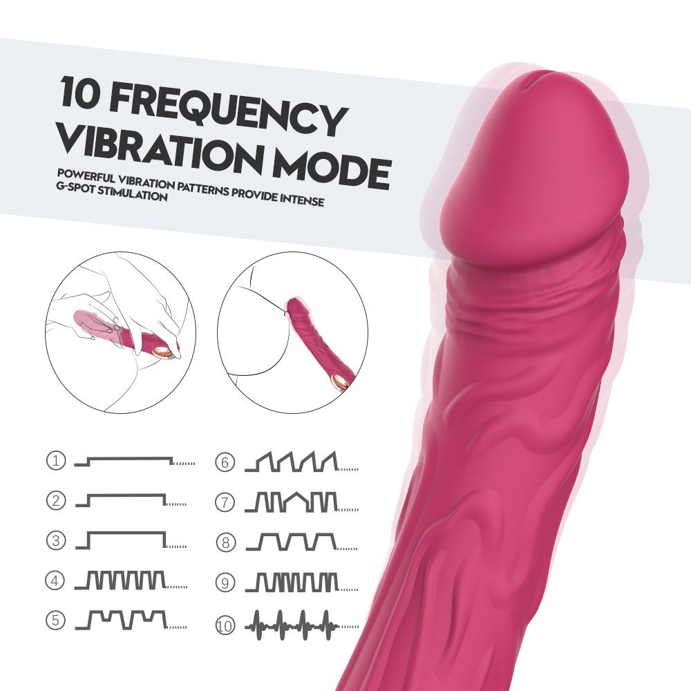 Glans Vibrator 10 Speeds Clitoral Stimulator Women Sex Toy Silicone Material Low Noise Design