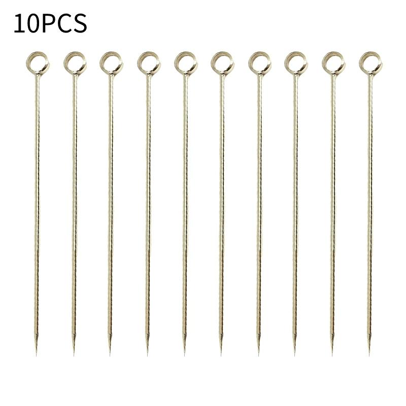 5-10Pcs Creative Stainless Steel Cocktail Picks Martini Picks Juice Decoration Picks Bar Bartending Tools Kitchen Accessories